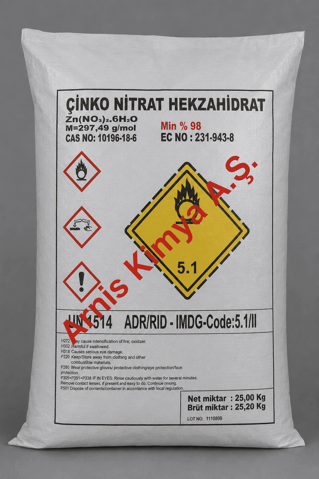 Çinko Nitrat (CAS 7779-88-6) - Nitratlar