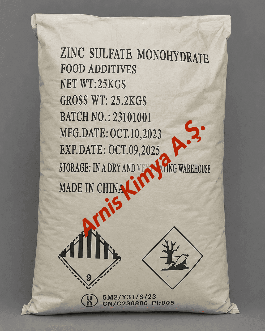 Çinko Sülfat Monohidrat (CAS 7446-19-7) - İnorganik Tuzlar ve Sülfatlar