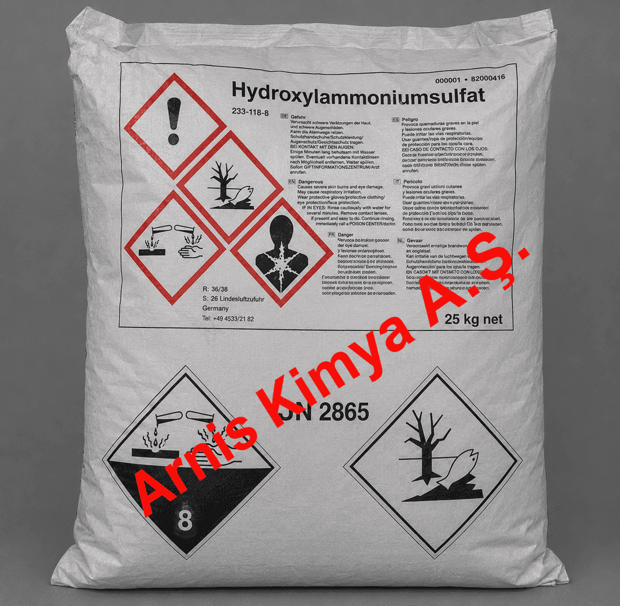 Hidroksil Amonyum Sülfat (CAS 10039-54-0) - İnorganik Tuzlar ve Sülfatlar