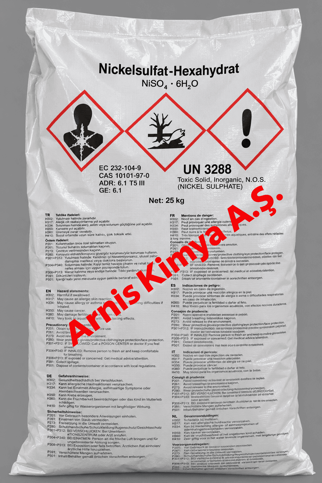 Nikel Sülfat (CAS 7786-81-4) - İnorganik Tuzlar ve Sülfatlar