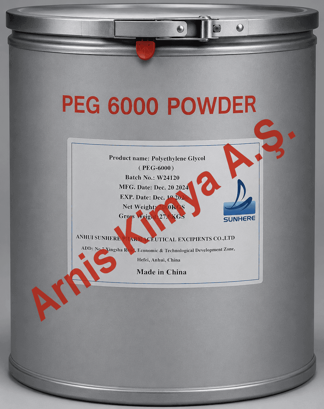 PEG 6000 (Polietilen Glikol 6000) (CAS 25322-68-3) - Polimerler ve Kıvam Artırıcılar