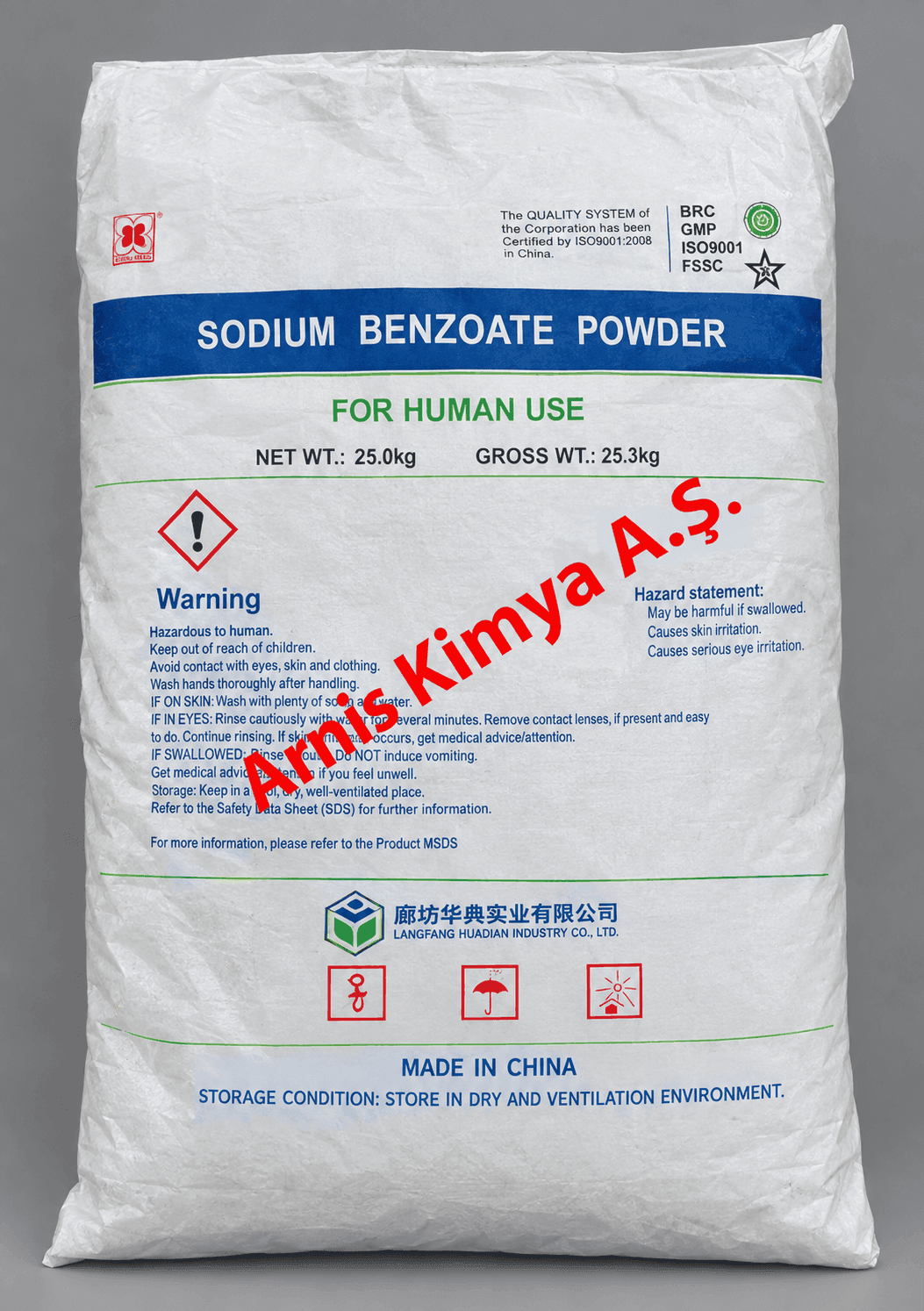 Sodyum Benzoat - Kimyasal ürün
