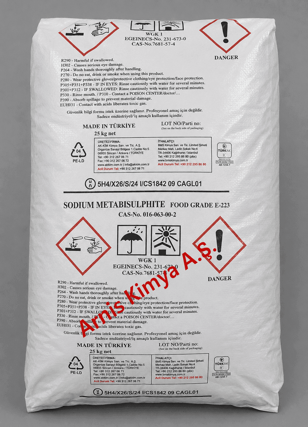 Sodyum Metabisülfit - Kimyasal ürün