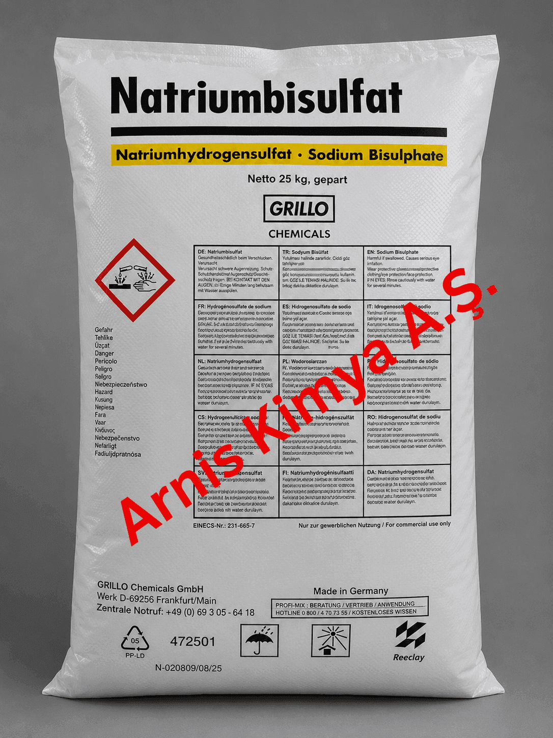 Sodyum Bisülfat (CAS 7681-38-1) - Asitler ve Aşındırıcılar