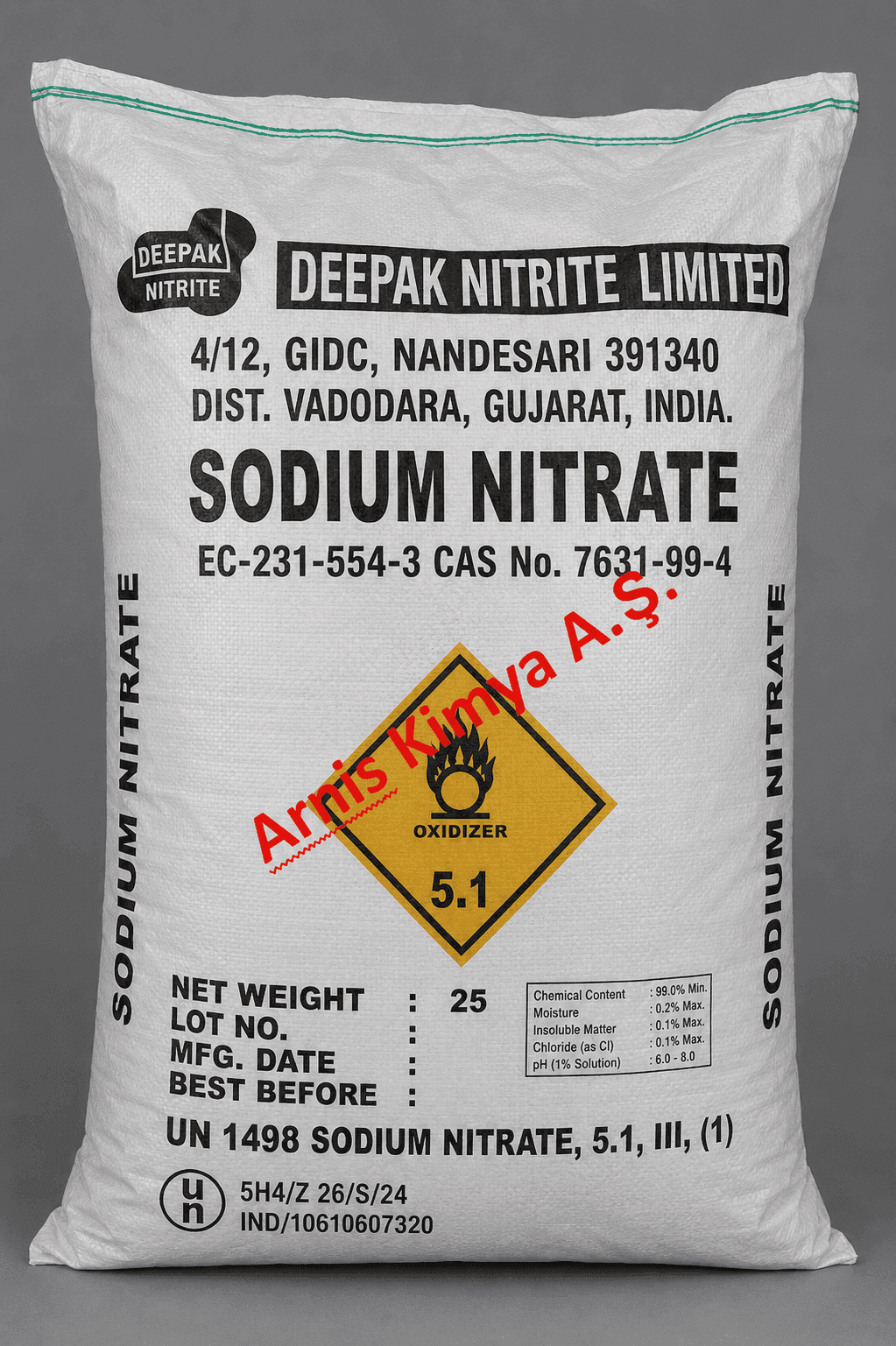 Sodyum Nitrat (CAS 7631-99-4) - Nitratlar